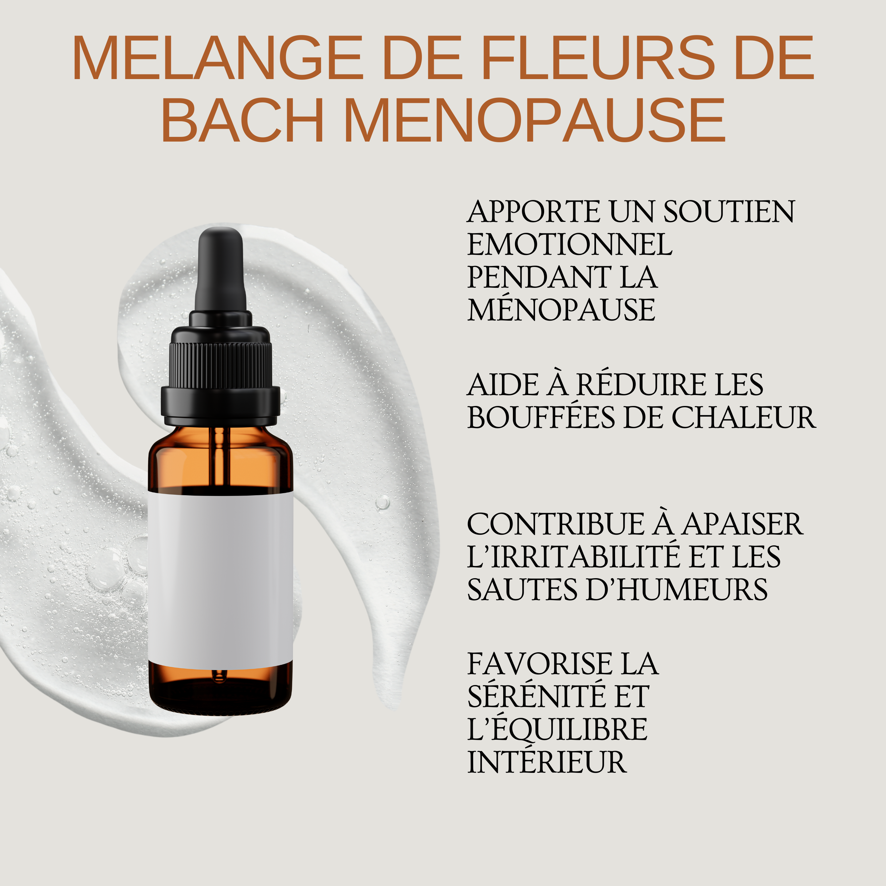 MENOPAUSE - Mélange de Fleurs de Bach | Émotions apaisées & équilibre hormonal naturel