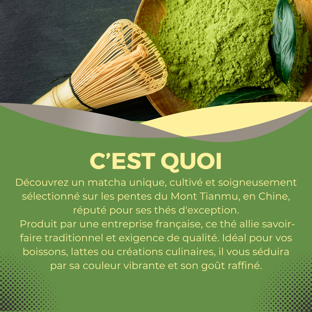 Thé Matcha qualité prémium cérémonial gros pot 50g