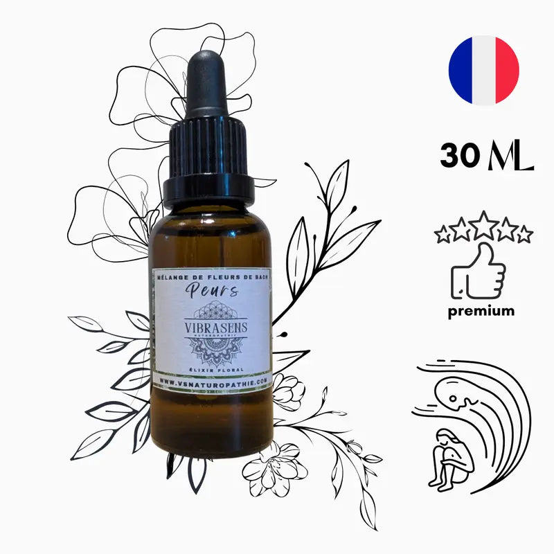 PEURS-ANXIETE - Mélange de Fleurs de Bach | Apaisement émotionnel et sécurité intérieure