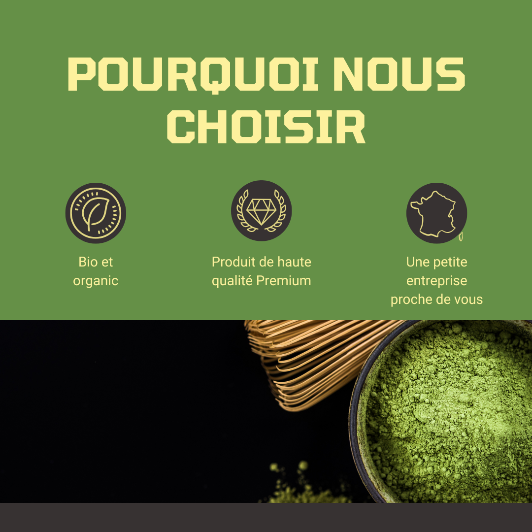 Thé Matcha qualité prémium cérémonial gros pot 50g