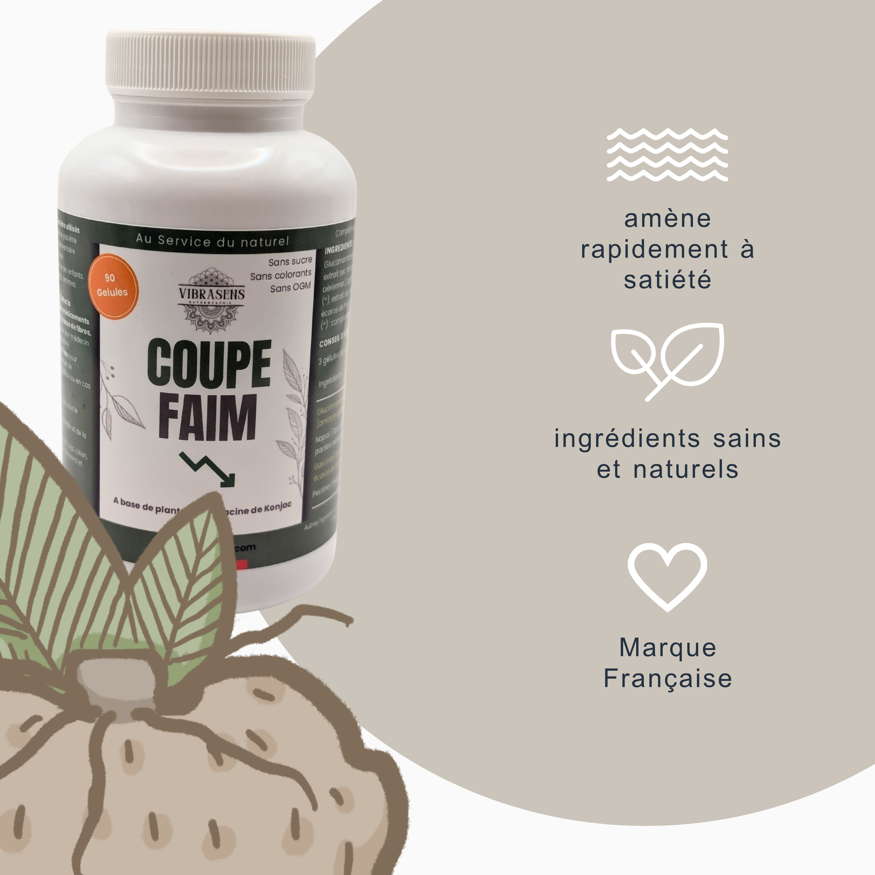 COUPE-FAIM – Gélules de Konjac