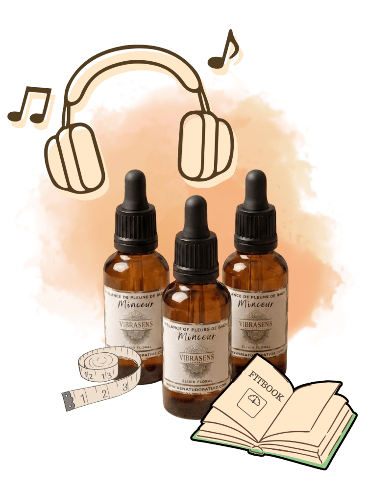Offre Quiz Minceur Limitée - Fleurs de Bach, auto hypnose et Fitbook - Vibrasens Naturopathie