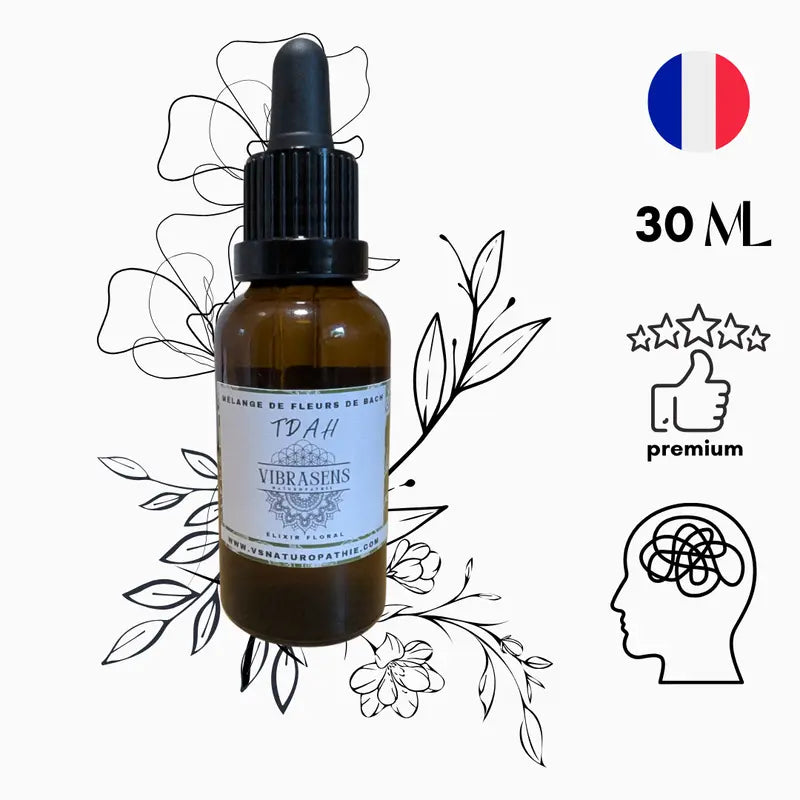 TDAH - Mélange de Fleurs de Bach | Élixir floral naturel