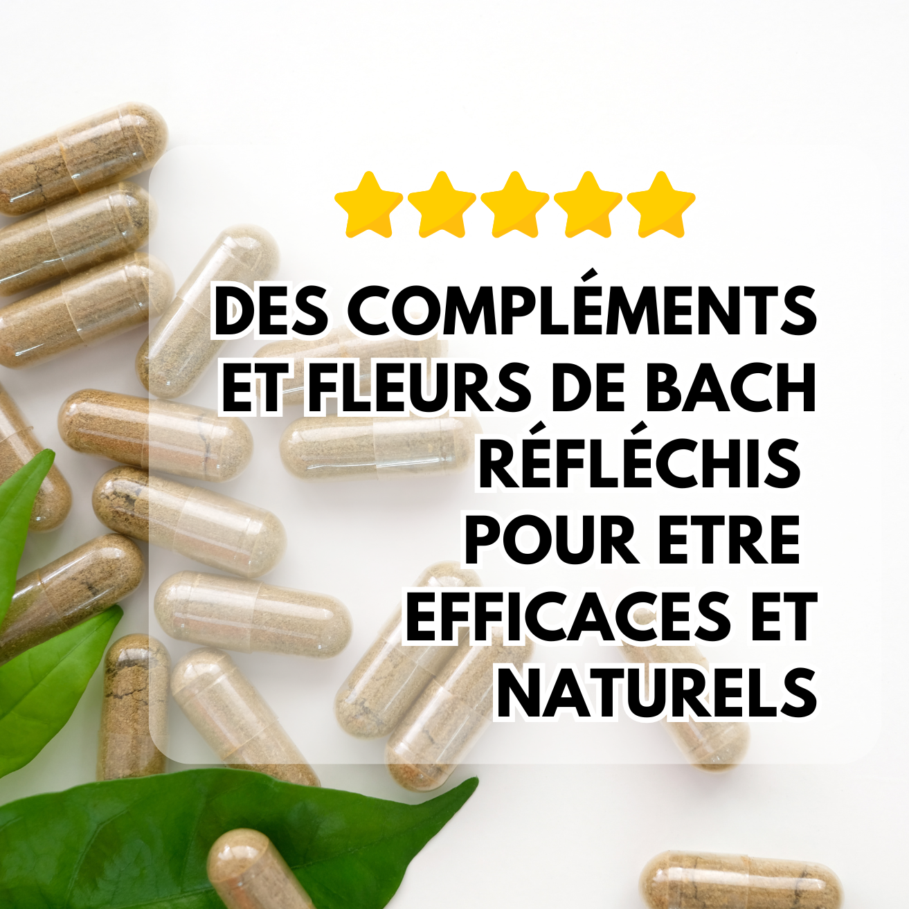 Des compléments alimentaires et fleurs de Bach réfléchis pour être efficaces et naturels