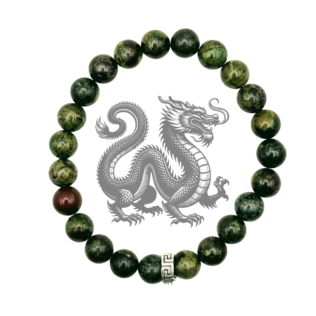 Bracelet Jaspe Sang du Dragon – Équilibre, Protection et Vitalité