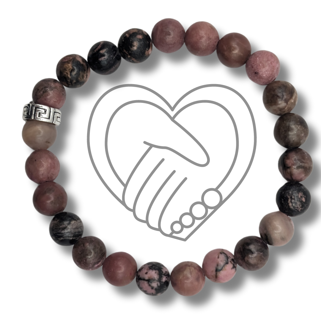 Bracelet Rhodonite – Guérison Émotionnelle et Amour de Soi