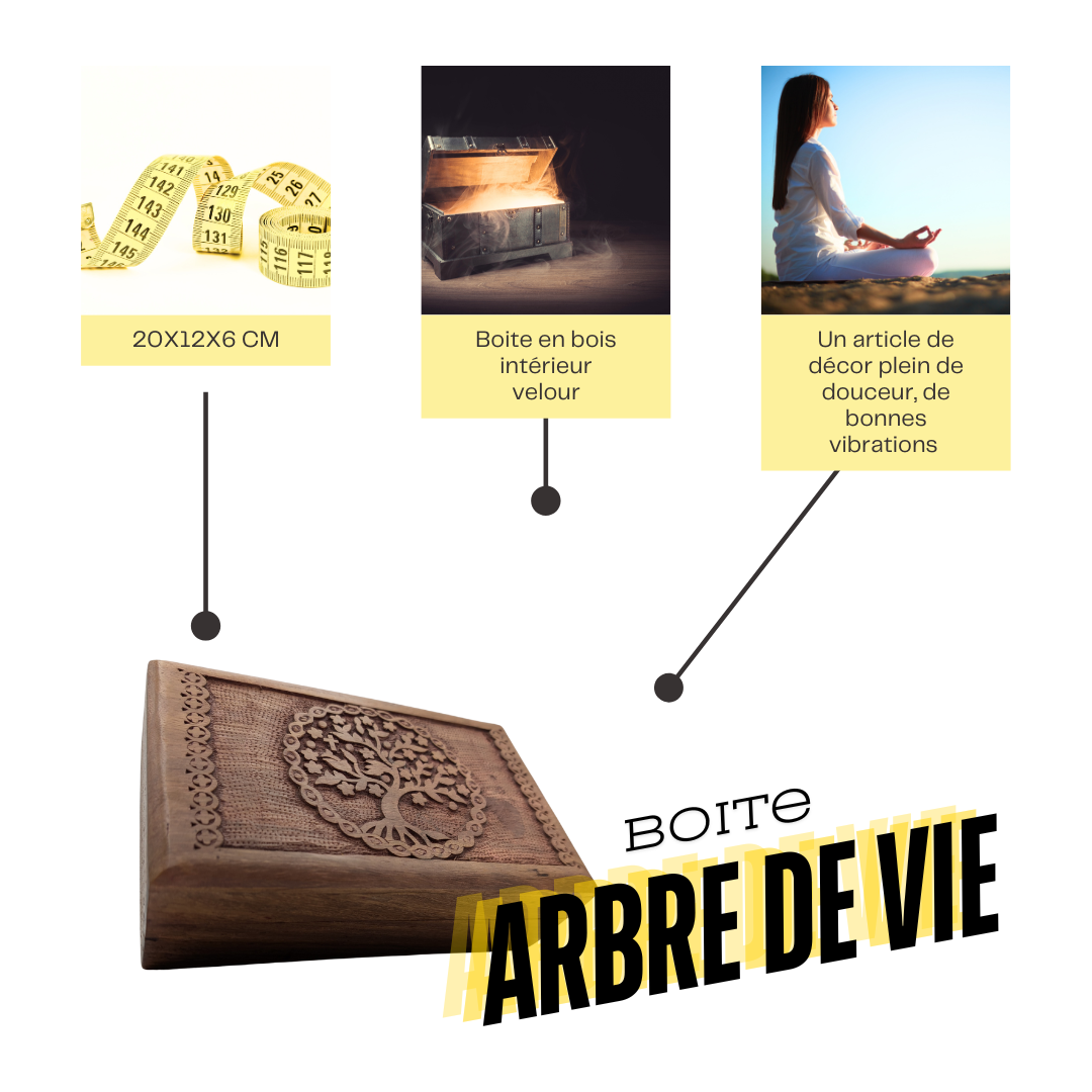 Boîte à bijoux arbre de vie