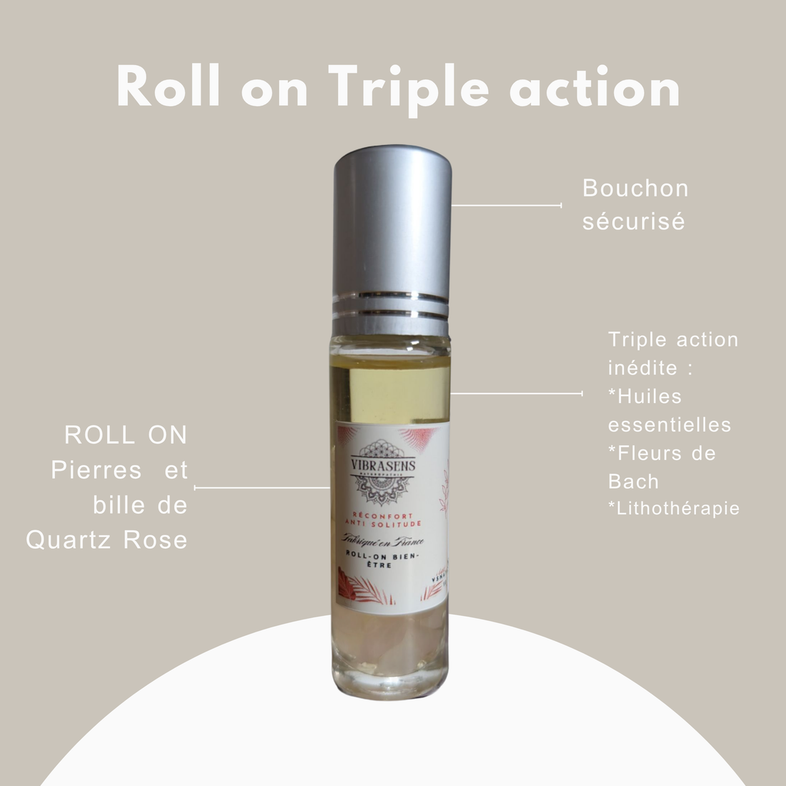 Roll-on Réconfort – Anti-solitude &amp; bien être émotionnel – 10 ml