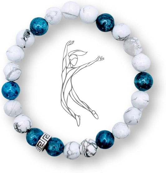 Bracelet Howlite et Apatite