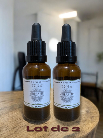 Mélange de Fleurs de Bach – TDAH | Élixir floral naturel