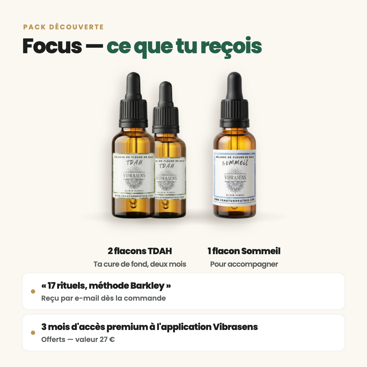 Pack Découverte Focus — TDAH &amp; Sommeil
