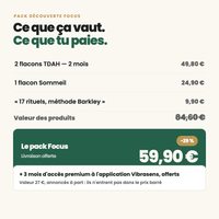 Pack Découverte Focus — TDAH & Sommeil - Vibrasens Naturopathie