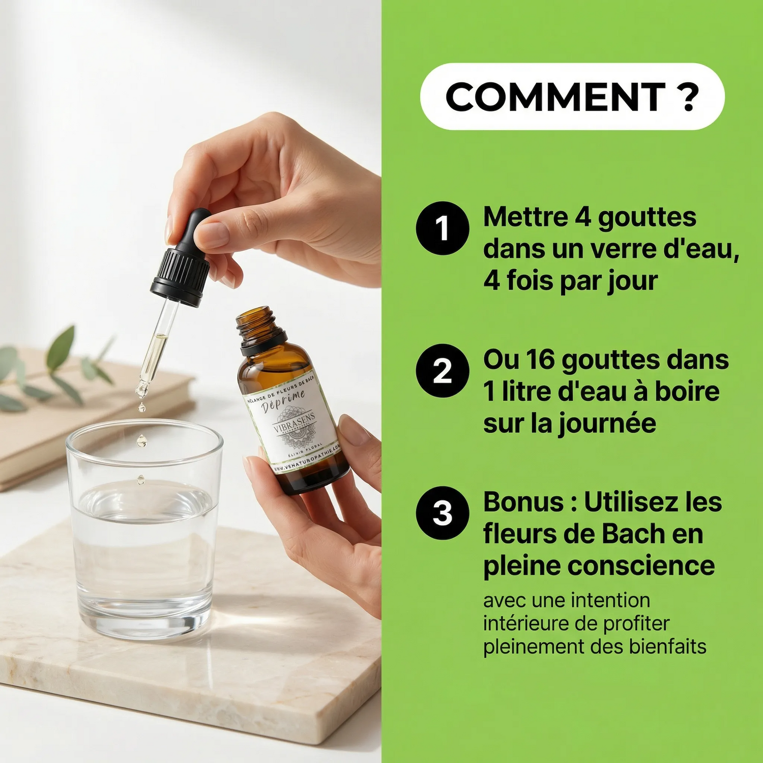 DEPRIME - Mélange de fleurs de Bach | Elan et lumière intérieure