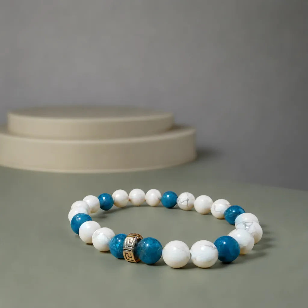 Bracelet Détox – Howlite et Apatite
