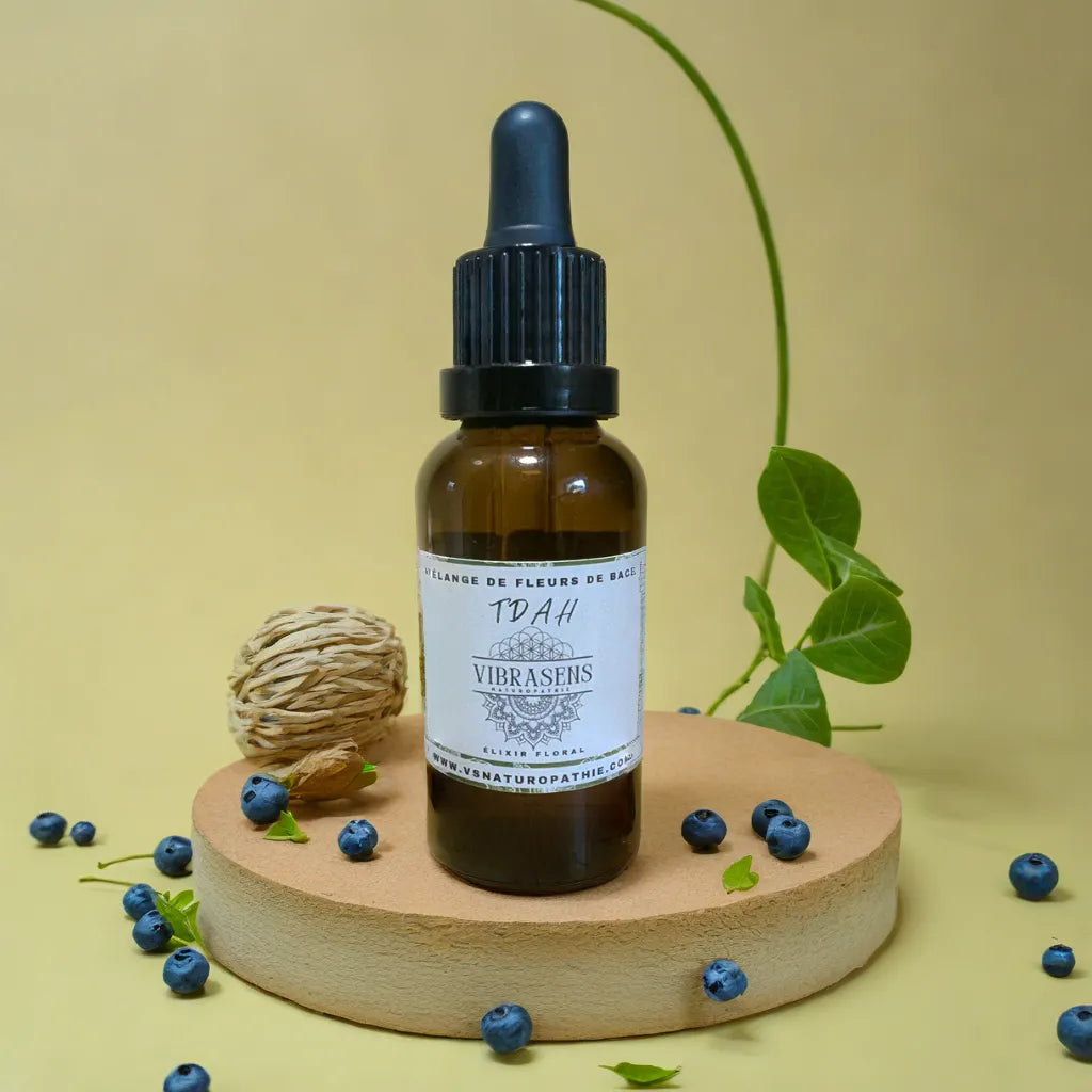 Mélange de Fleurs de Bach – TDAH | Élixir floral naturel