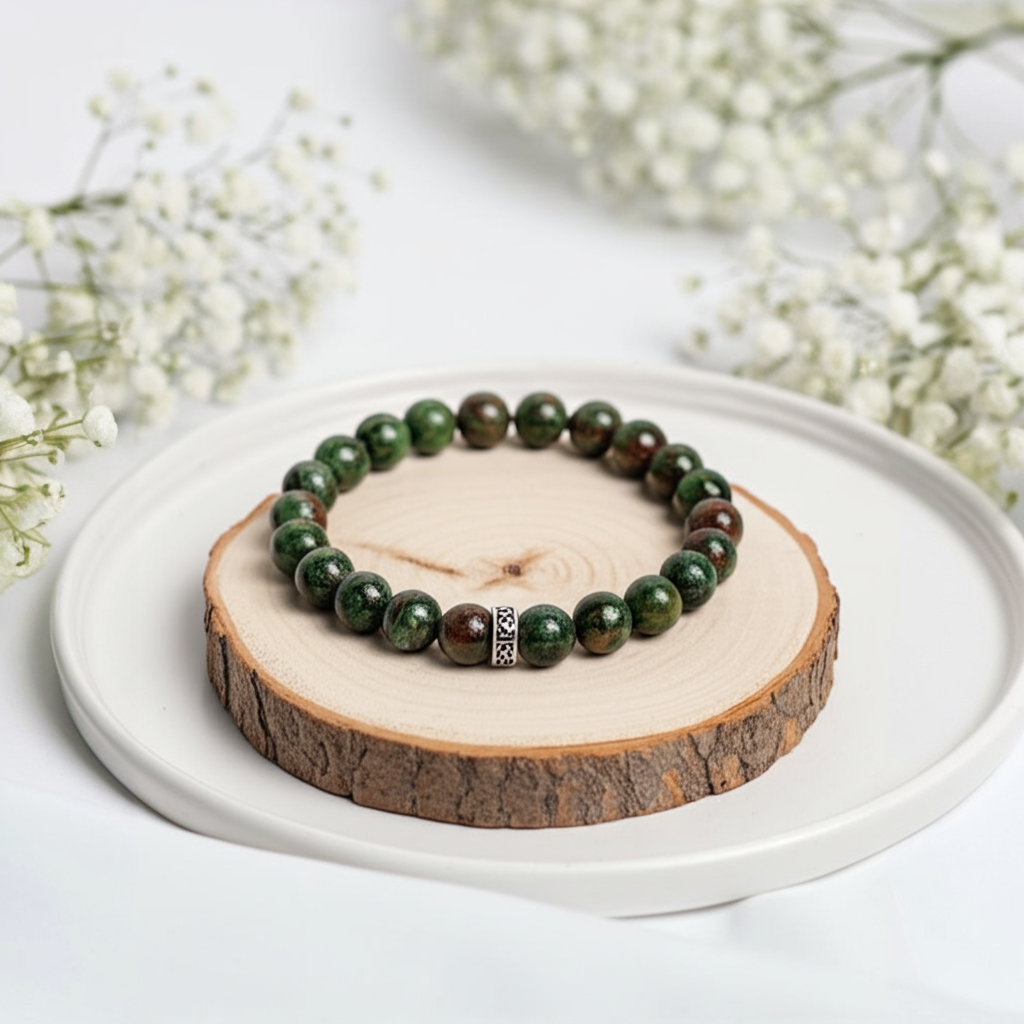 Bracelet Jaspe Sang du Dragon – Équilibre, Protection et Vitalité