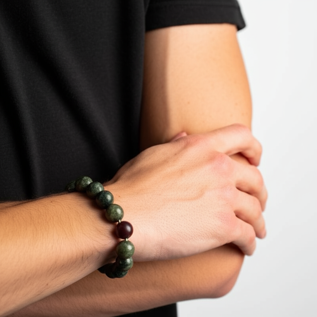 Bracelet Jaspe Sang du Dragon – Équilibre, Protection et Vitalité