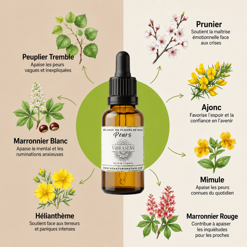 PEURS-ANXIETE | Apaisement émotionnel et sécurité intérieure - Vibrasens Naturopathie