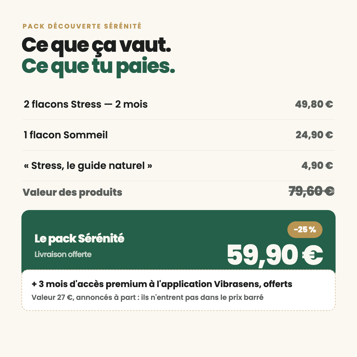 Pack Découverte Sérénité — Stress &amp; Sommeil