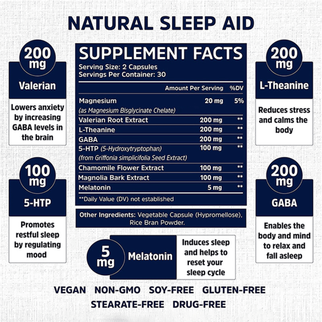 Sleep complément alimentaire Sommeil naturel large action - Vibrasens Naturopathie